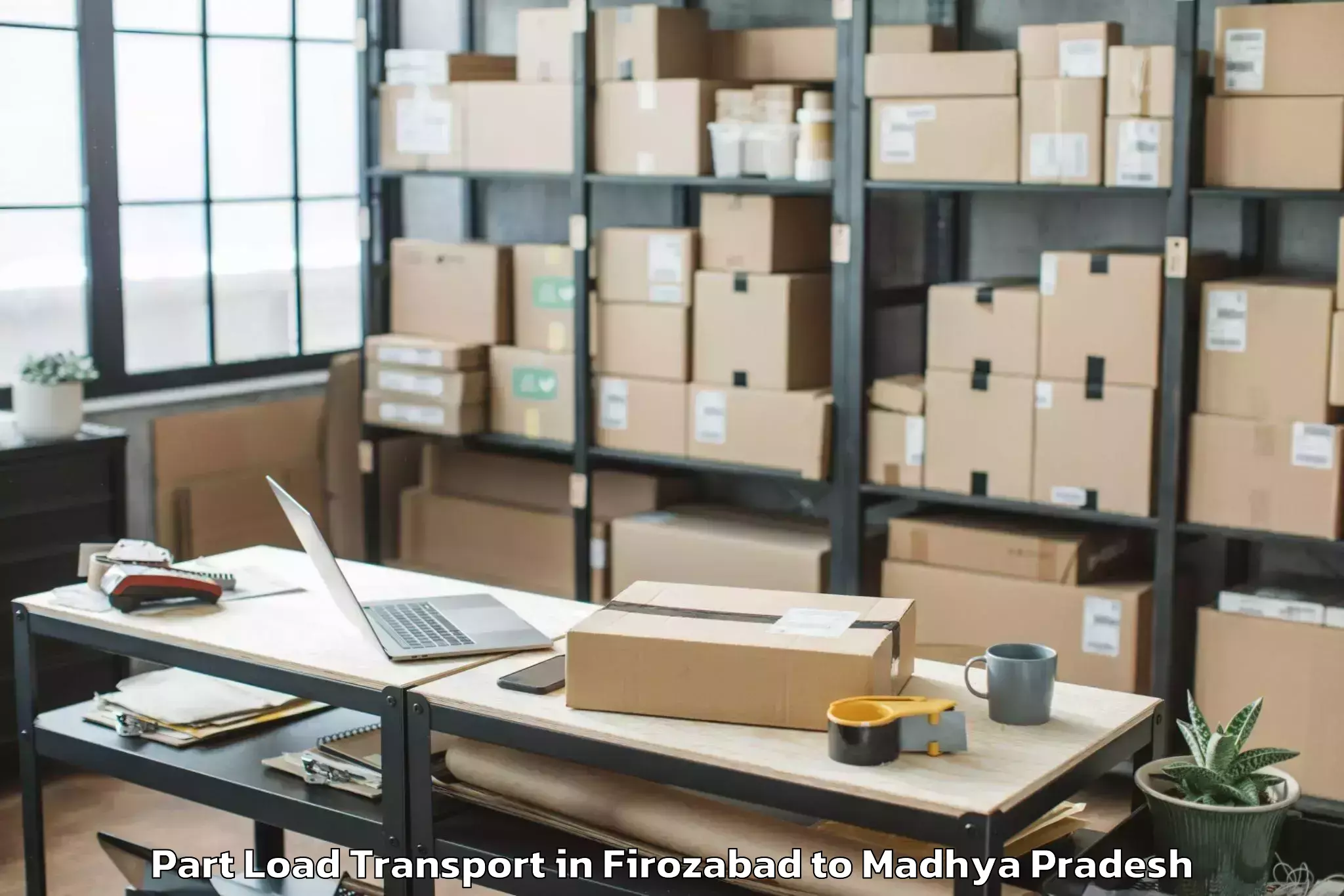 Leading Firozabad to Gwalior Gird Part Load Transport Provider